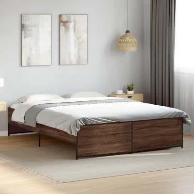 Bed frame, brown oak,...