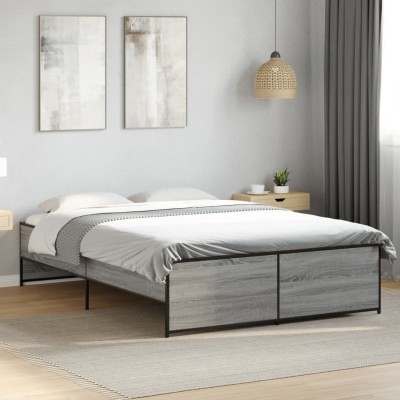 Bed frame, gray oak,...