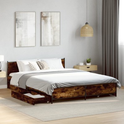 Bed frame with drawers,...