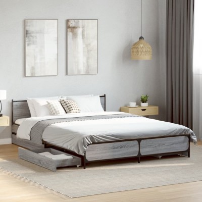 Bed frame with drawers,...