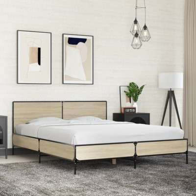 Bed frame, oak, 150x200cm,...