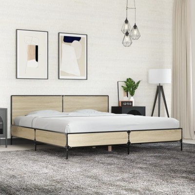 Bed frame, oak, 200x200cm,...