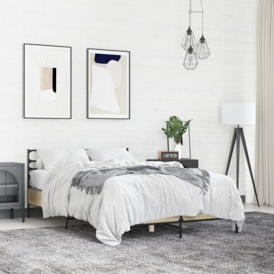 Bed frame, oak, 140x200cm,...