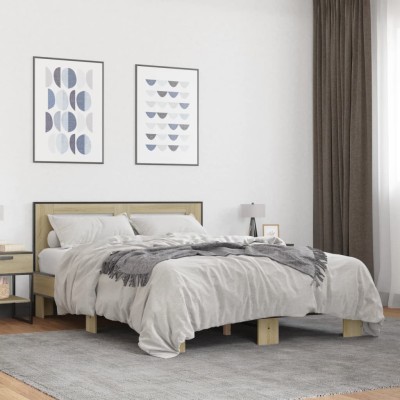 Bed frame, oak, 140x200cm,...