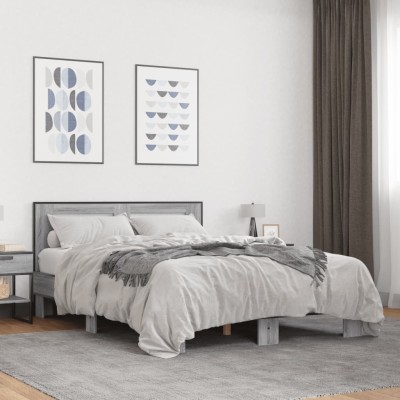 Bed frame, gray oak,...