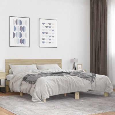 Bed frame, oak, 200x200cm,...