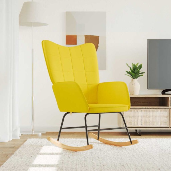 Swivel chair, mustard yellow, fabric