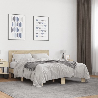 Bed frame, oak, 120x200cm,...