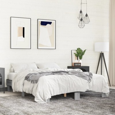 Bed frame, gray oak,...