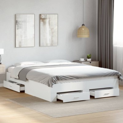 Bed frame with drawers,...