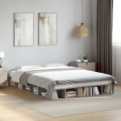 Bed frame, gray oak color,...