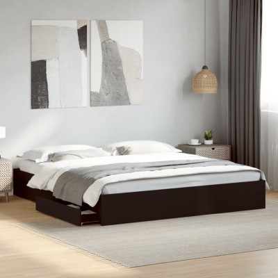 Bed frame with drawers,...