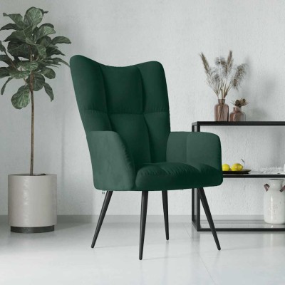 Lounge chair, dark green,...