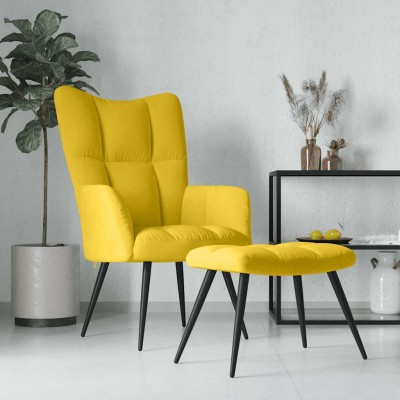 Lounge chair with stool,...