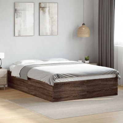Bed frame, brown oak,...