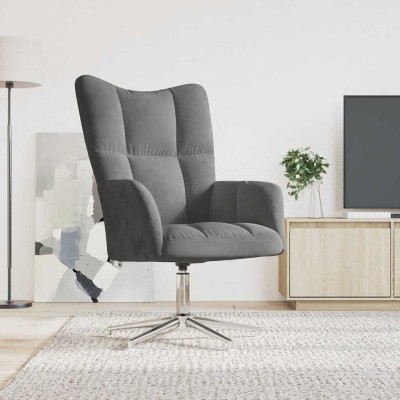 Lounge chair, dark gray,...