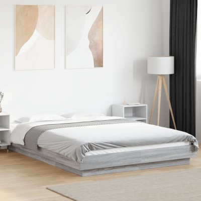 Bed frame, gray oak color,...