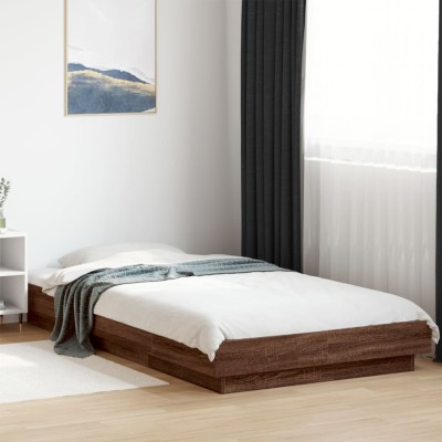 Bed frame, brown oak,...