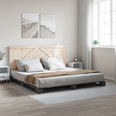 Bed frame with headboard,...