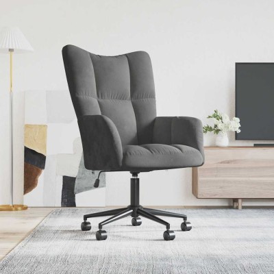 Lounge chair, dark gray,...