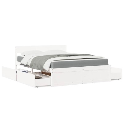 Bed with drawers and...