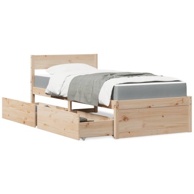 Bed with drawers and...