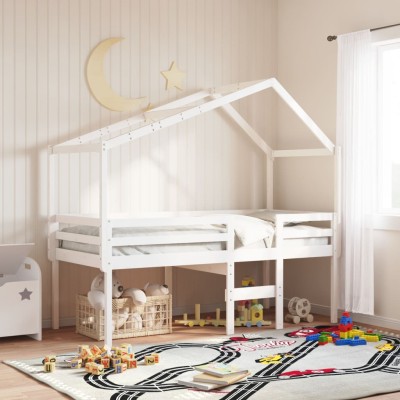 High bed with canopy,...