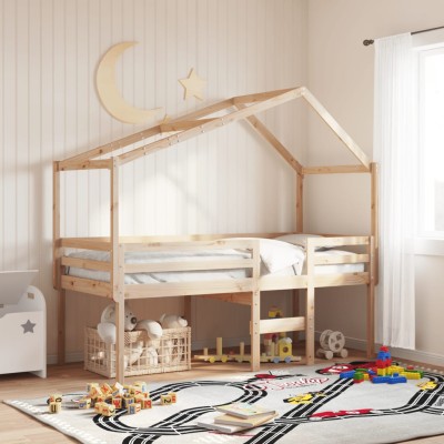 High bed with canopy,...