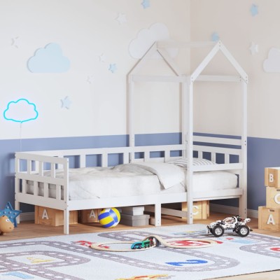 Bed with canopy, white,...