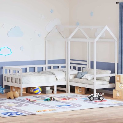 Bed with canopy, white,...