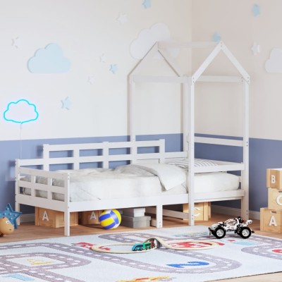 Bed with canopy, white,...