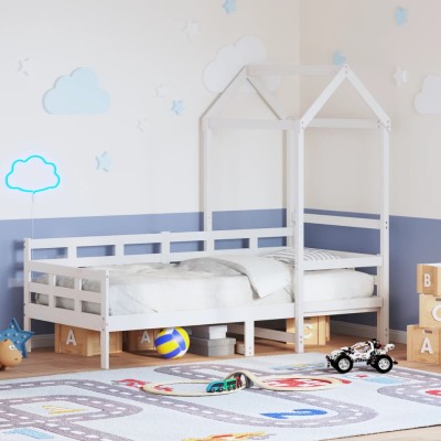 Bed with canopy, white,...