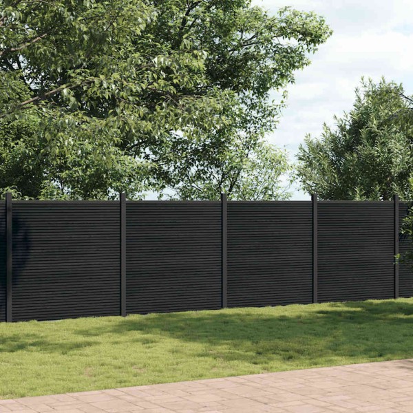 Fence segment, gray, 1045x186cm, WPC