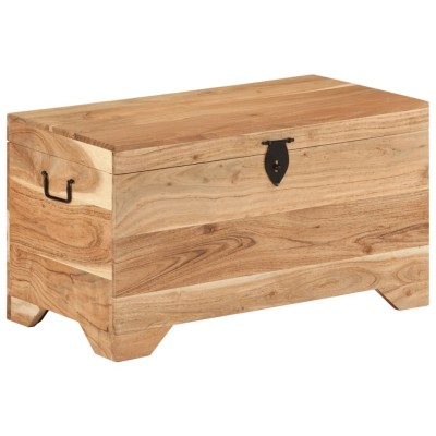 Storage box, solid acacia wood