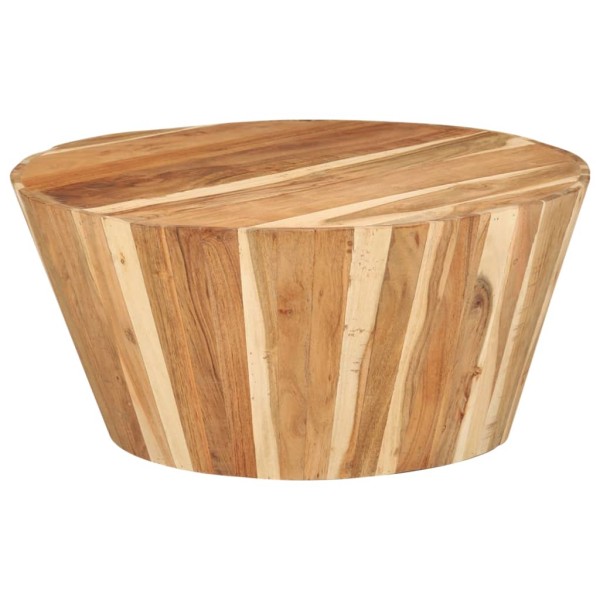 Coffee table, diameter 65x31cm, solid acacia wood