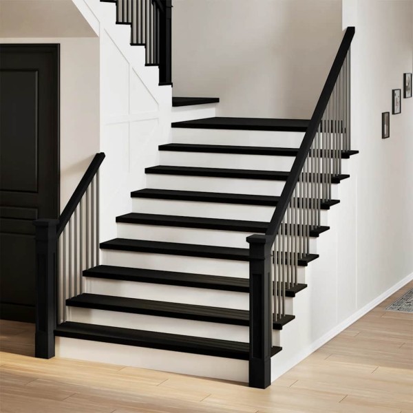 Stair steps, 8 pcs., dark brown, 120x30x2 cm, oak