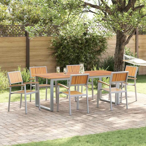 Folding chair 6 pcs Brown 56 x 57 x 87 cm