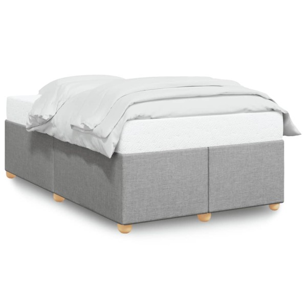 Bed frame without mattress, gray, 120x190cm, fabric