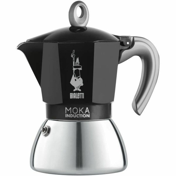 Vanhanaikainen Italialainen Mokkapannu Beurer BIALETTI NEW MOKA 6 Kupit Musta Metalli Alumiini