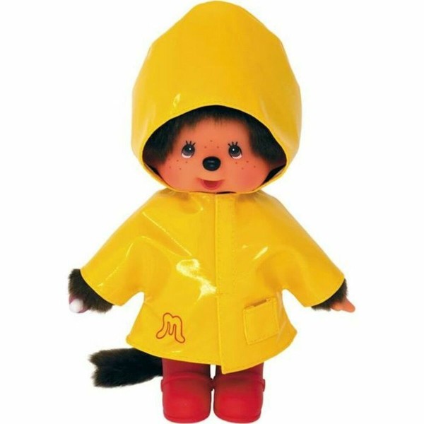 Pehmolelu Bandai Monchhichi Iconic Raincoat 20 cm Keltainen