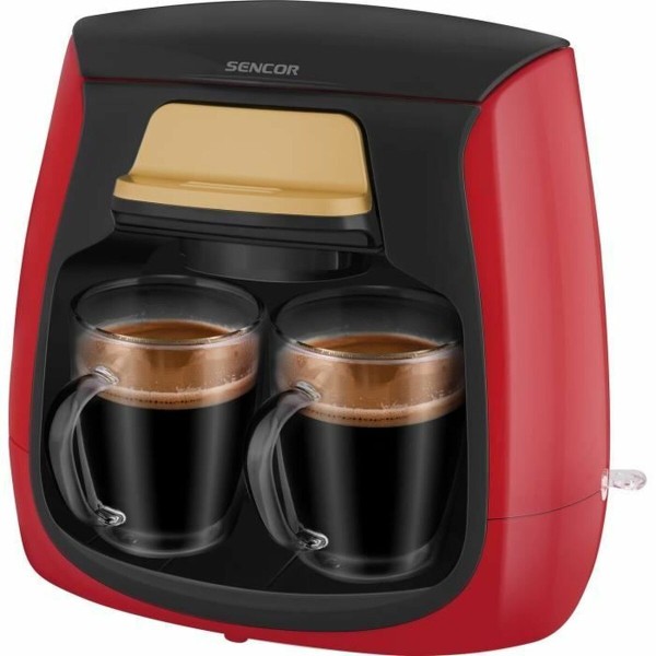 Drip Coffee Machine Sencor SCE 2101RD Red rouge noir 500 W