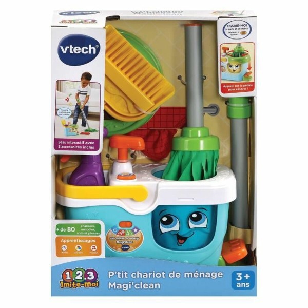 Puhdistus & Säilytyssetti Vtech Little Magi'clean Cleaning Trolley Lelut