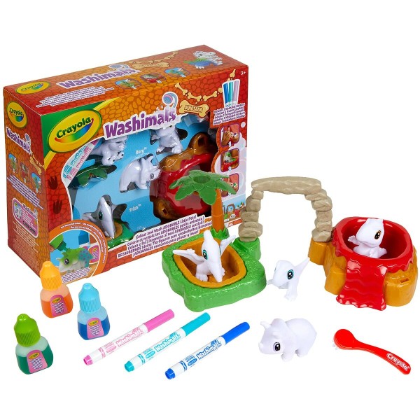 Playset Washimals Dinos Set Jurásico Crayola Washimals Dinosaurs Käsityöpeli