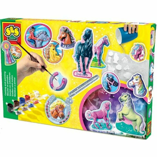 Play-Dough Komplekt SES Creative Molding and painting - Fantasy horses