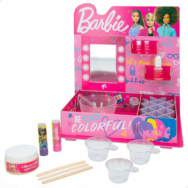 Pakkaus meikin luomista varten Lisciani Giochi Barbie 15 Kappaletta Huulipuna