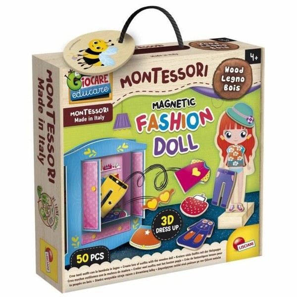 Hariv mäng kolm ühes Lisciani Giochi Magnetic Fashion Doll (FR)