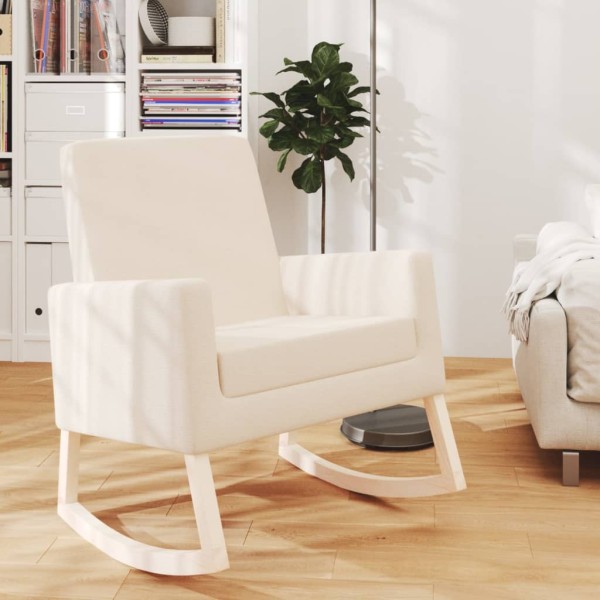 Rocking chair, cream color, fabric