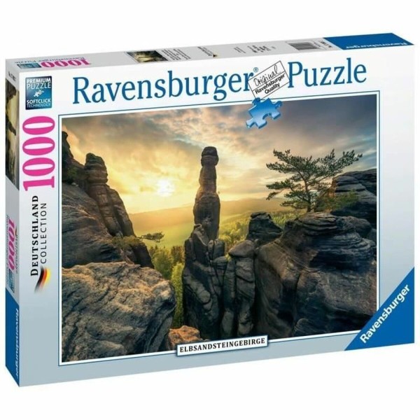 Головоломка Ravensburger 17093 Monolith Elbe Sandstone Mountains 1000 Предметы