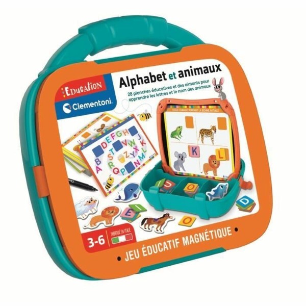 Spēlētāji Clementoni Magnetic Letters & Animals Case (FR)