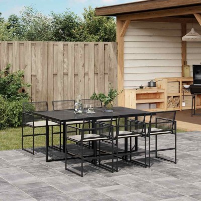 Garden set with cushions, 7...